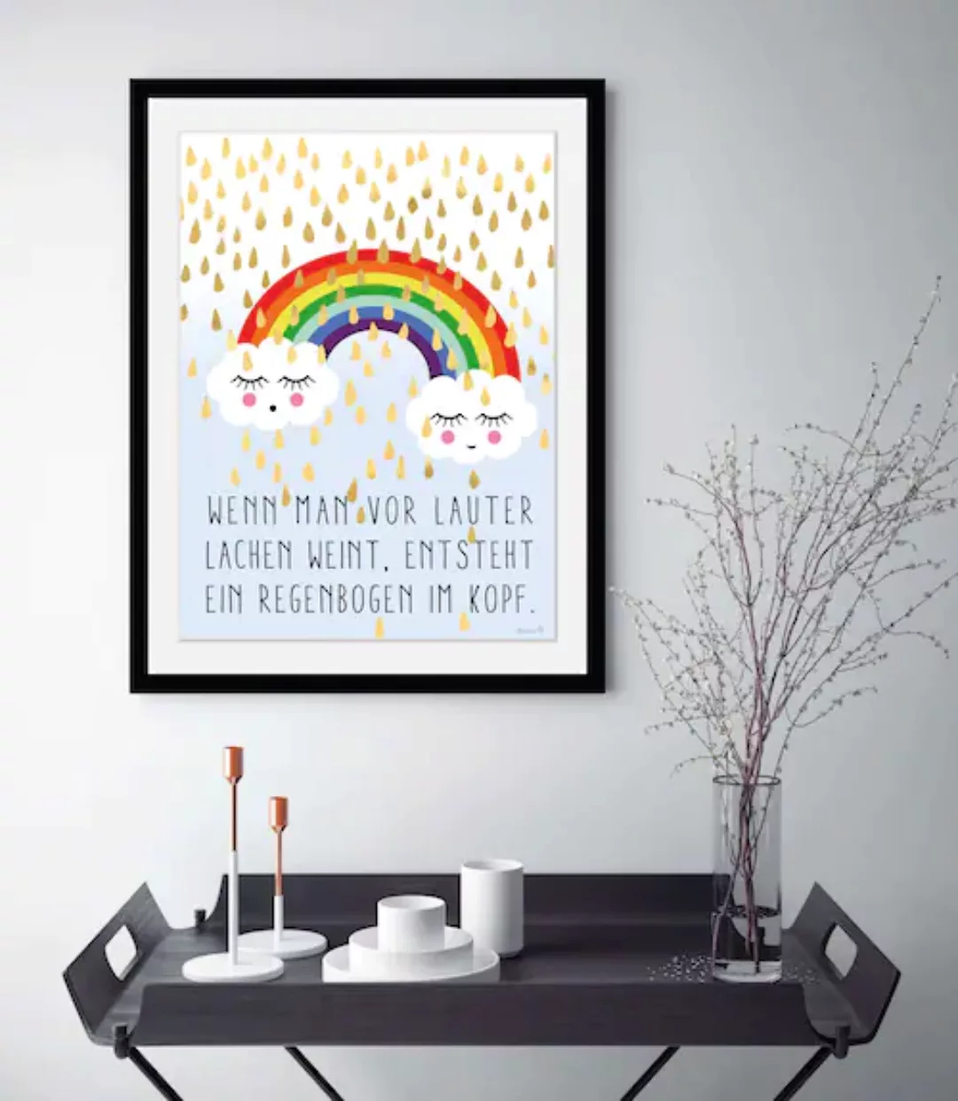 queence Bild "Regenbogen im Kopf", Wolken, (1 St.) günstig online kaufen