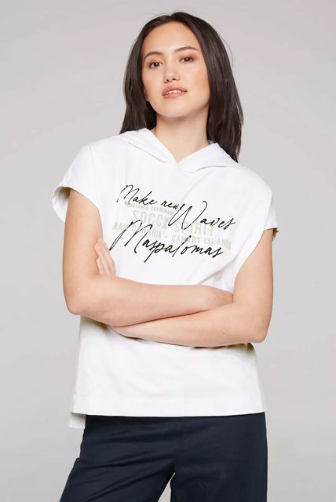 SOCCX Kapuzensweatshirt mit überschnittenen Schultern günstig online kaufen