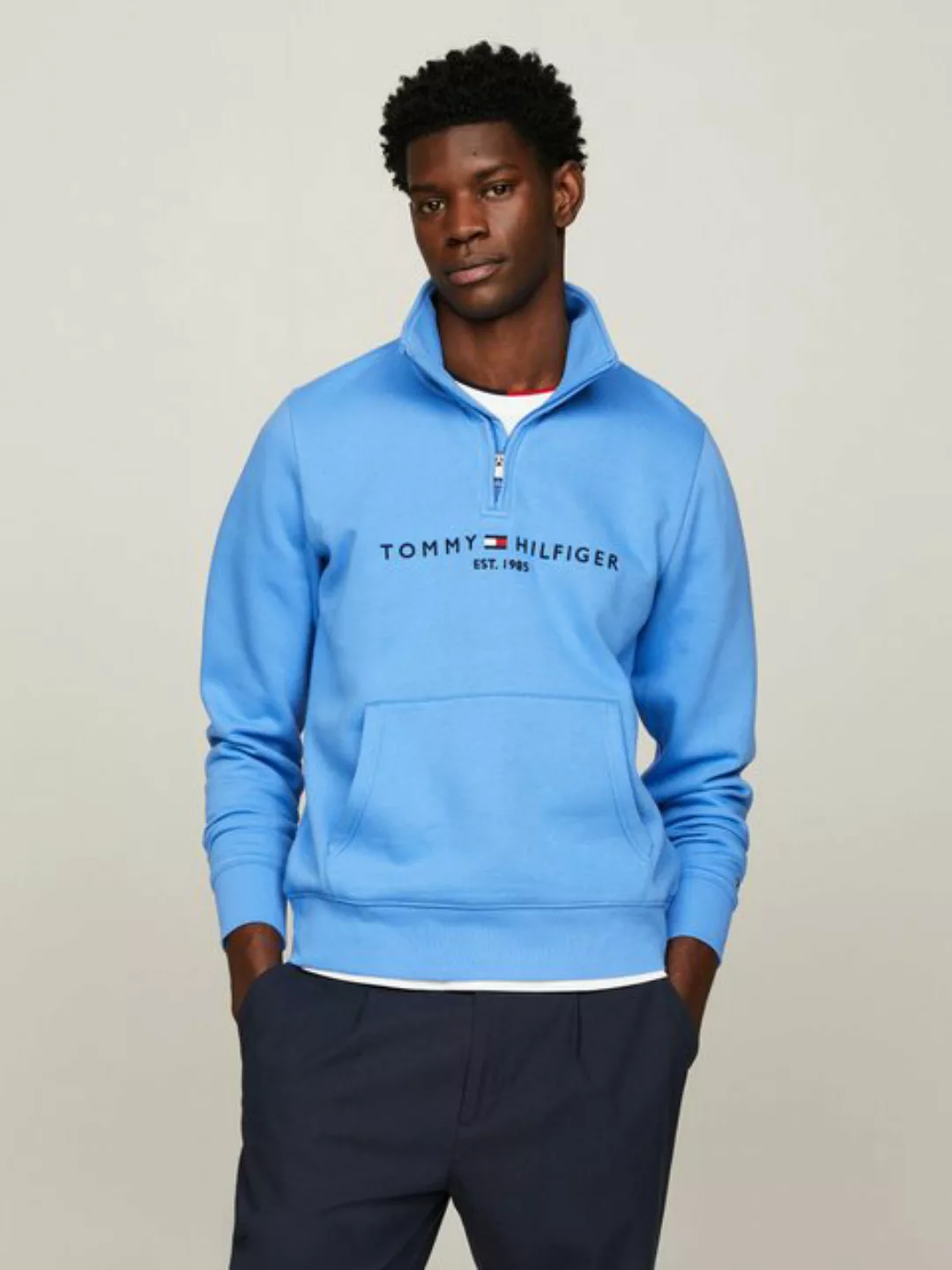 Tommy Hilfiger Sweatshirt TOMMY LOGO MOCKNECK günstig online kaufen