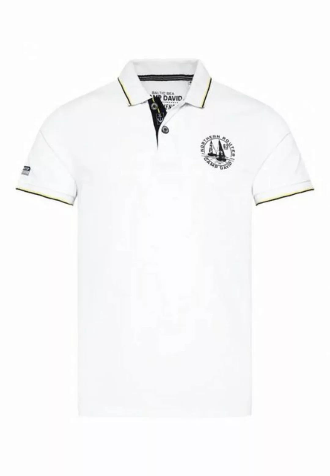 CAMP DAVID Poloshirt Poloshirt CRUISE NORTH Kurzarmshirt mit Polokragen (1- günstig online kaufen