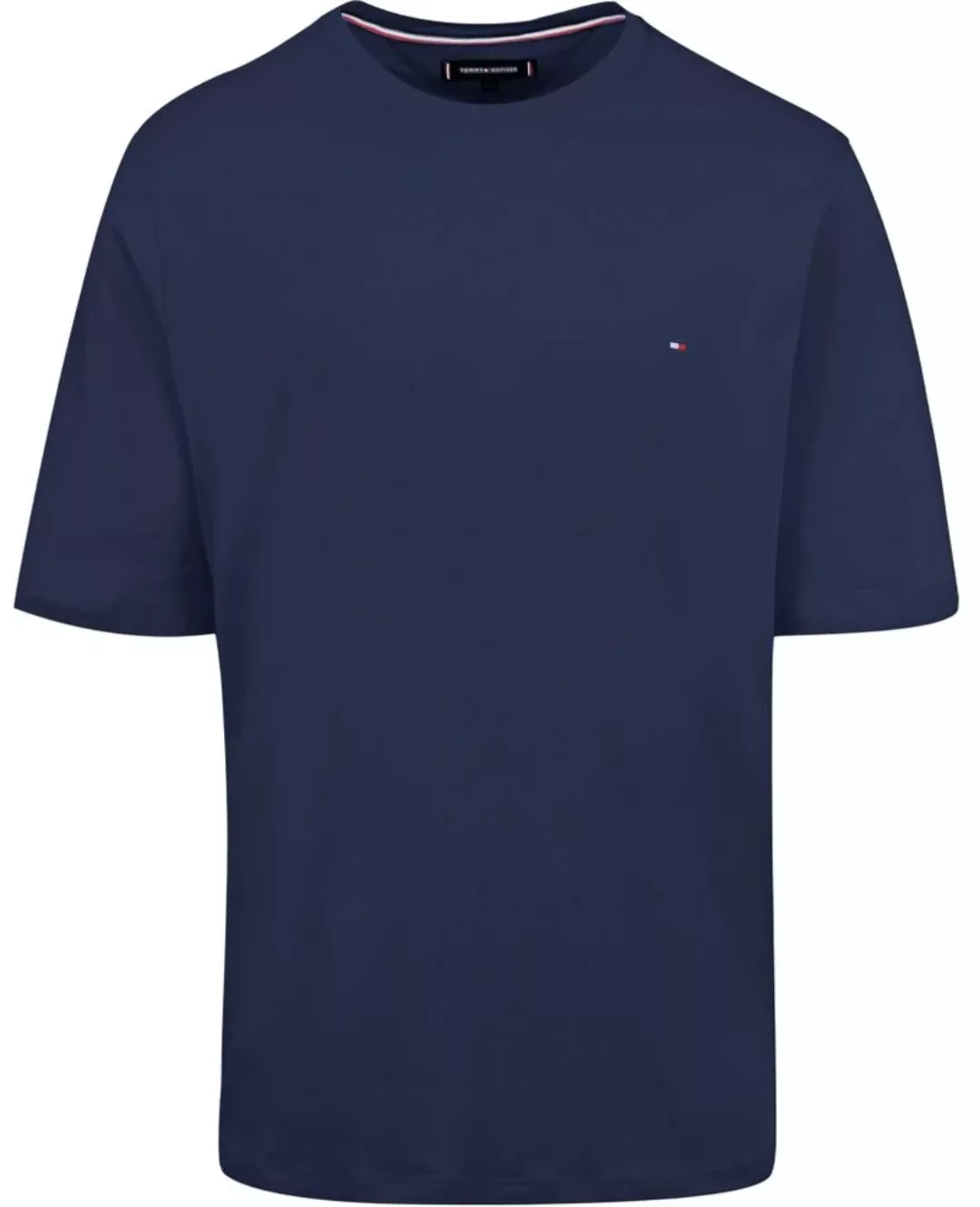 Tommy Hilfiger Big & Tall Logo T-shirt Navy - Größe 4XL günstig online kaufen