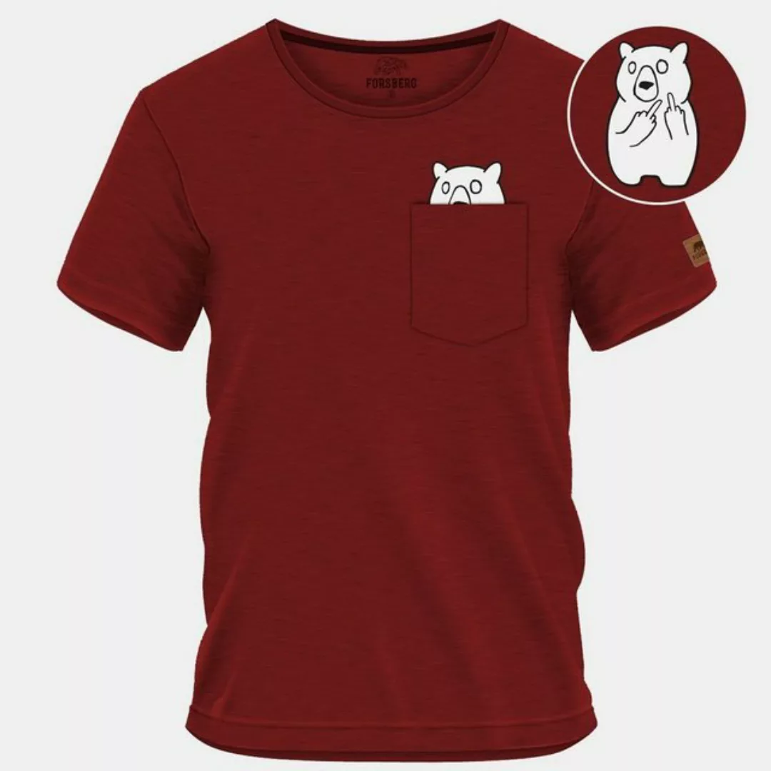 FORSBERG T-Shirt FORSBERG Fingarson T-Shirt dunkelrot günstig online kaufen