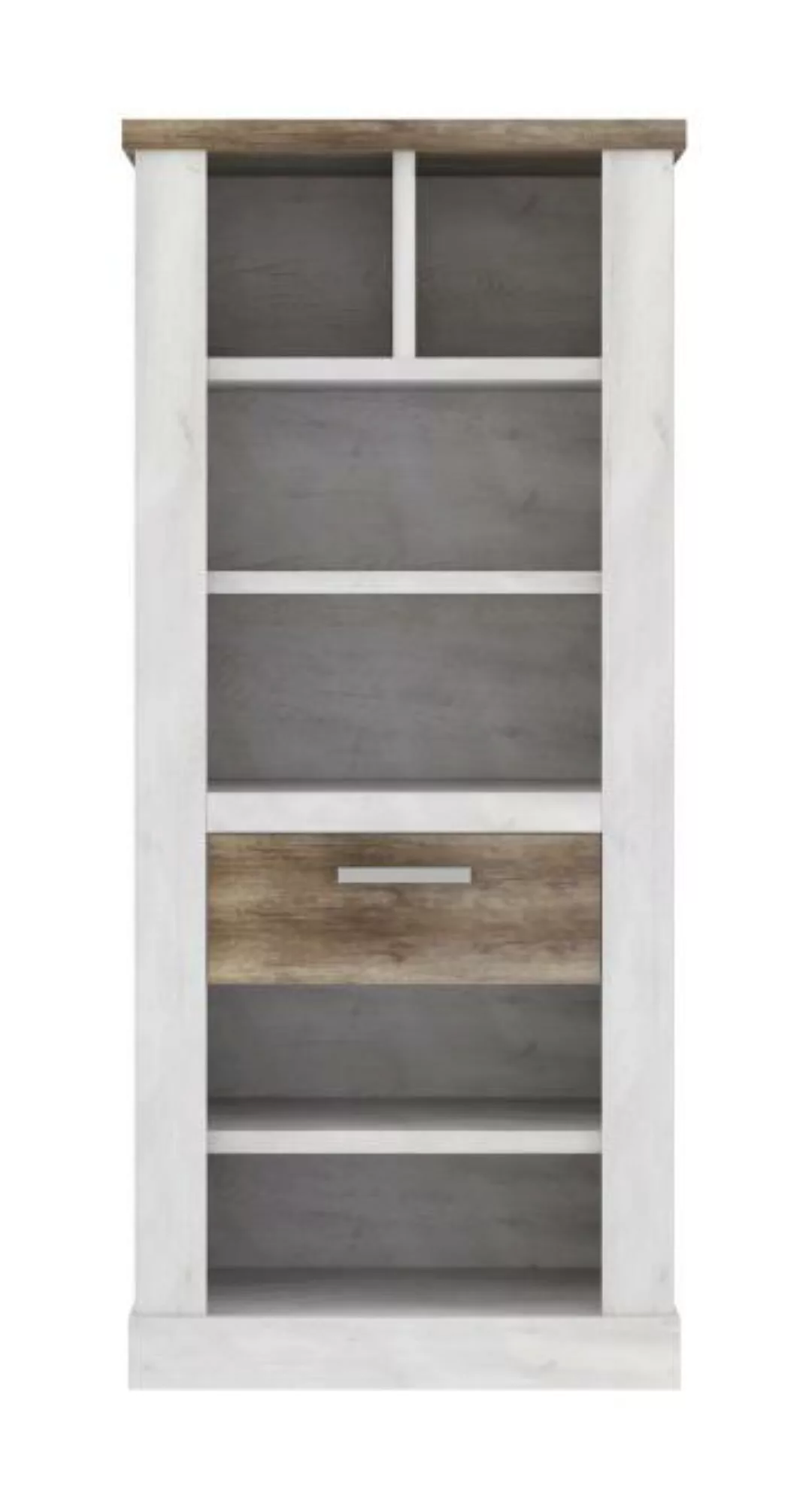 FORTE Bücherregal, Höhe 160 cm, Aktenregal mit Schublade, im Landhausstil günstig online kaufen