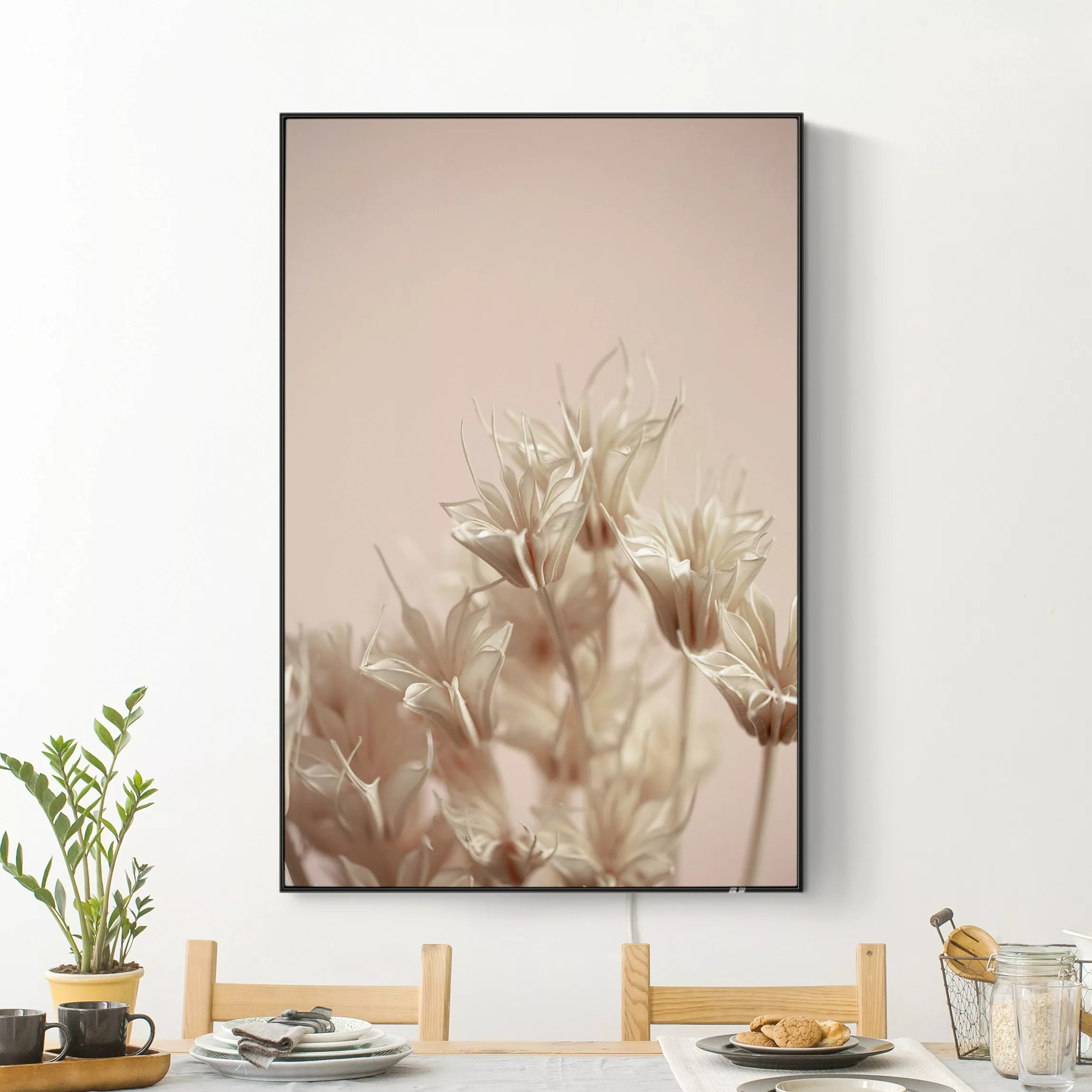 LED-Wechselbild Sepia Trockenblumen günstig online kaufen