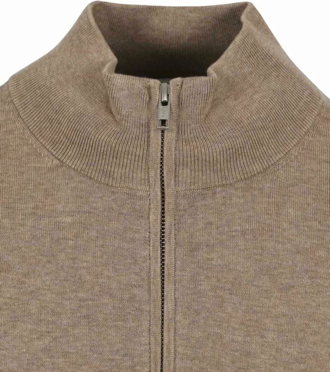 Profuomo Half Zip Pullover Luxury Beige - Größe M günstig online kaufen
