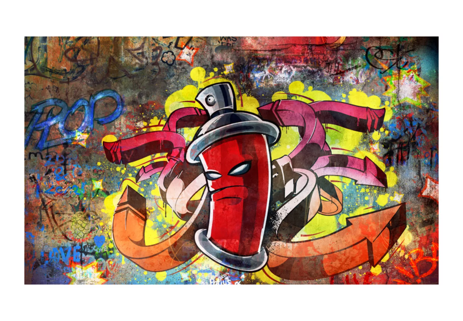 Fototapete - Graffiti Monster günstig online kaufen