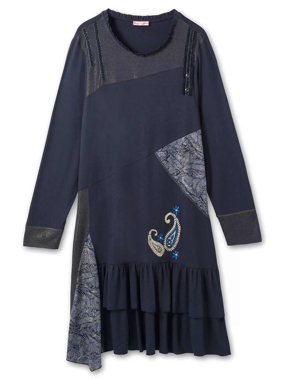 sheego by Joe Browns Jerseykleid "Große Größen", im verspielten Muster-und günstig online kaufen