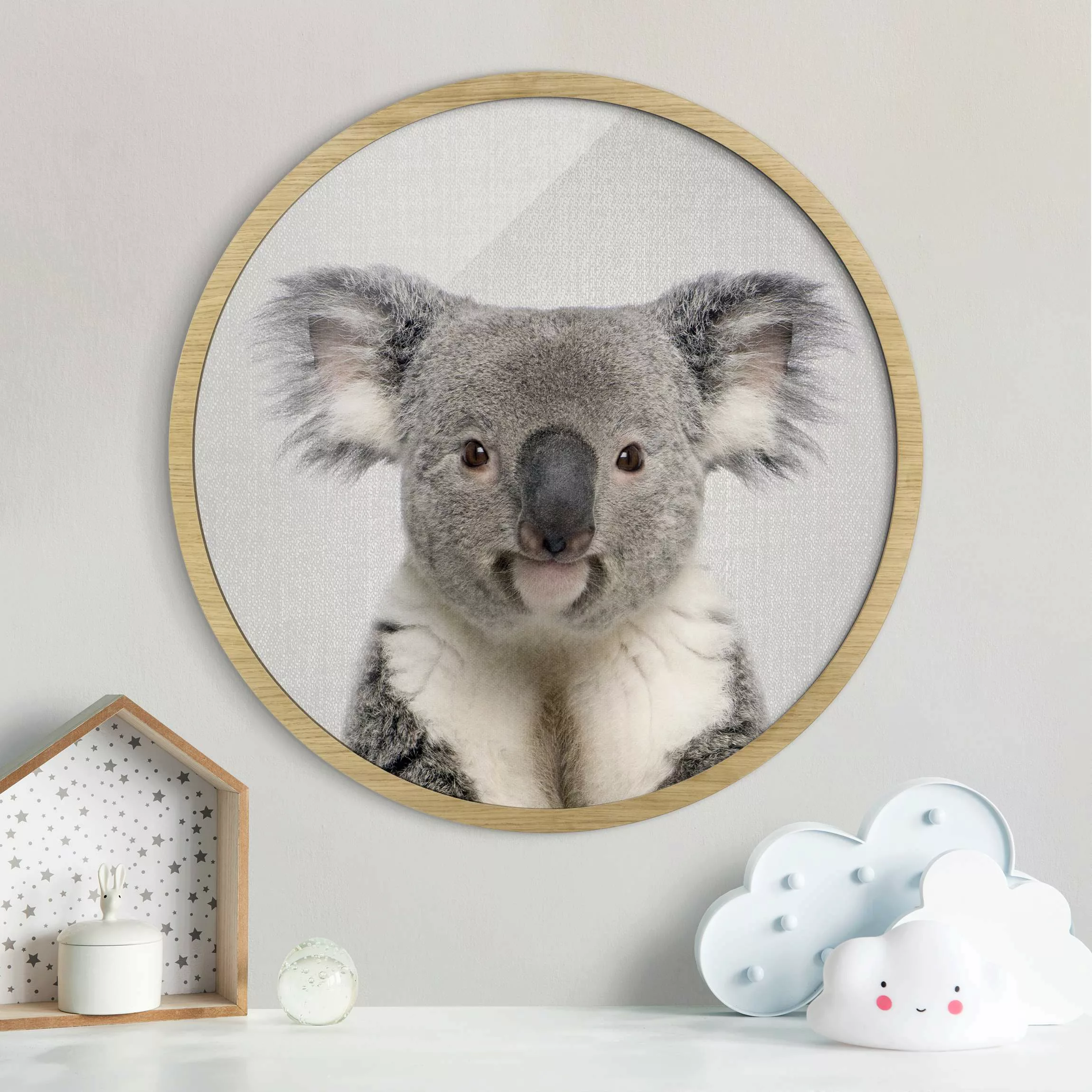 Rundes Gerahmtes Bild Koala Klaus günstig online kaufen