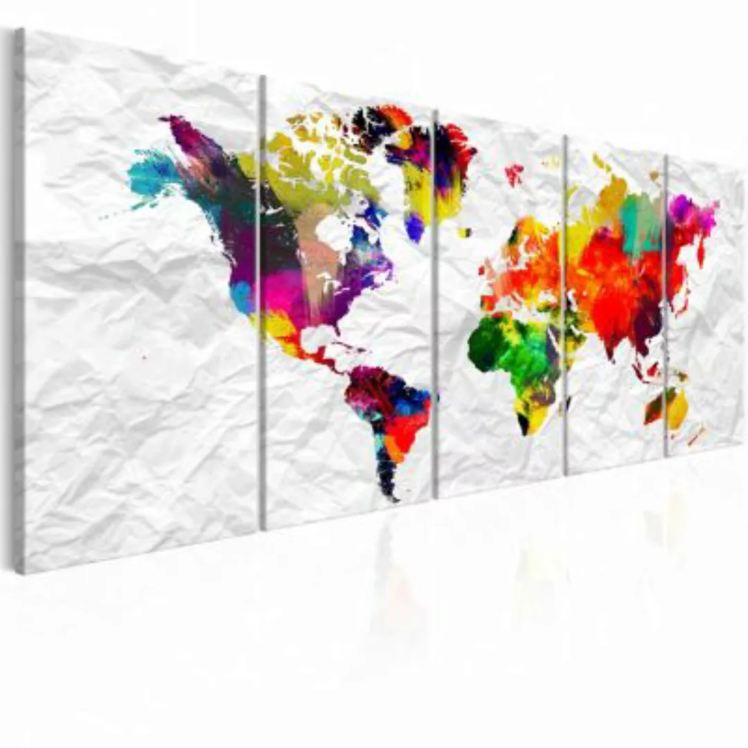 artgeist Wandbild World on Paper weiß Gr. 200 x 80 günstig online kaufen