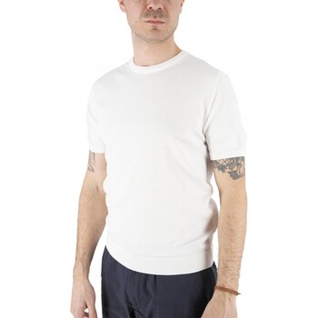Devid Label  T-Shirts & Poloshirts Monterosso Creme T-Shirt günstig online kaufen