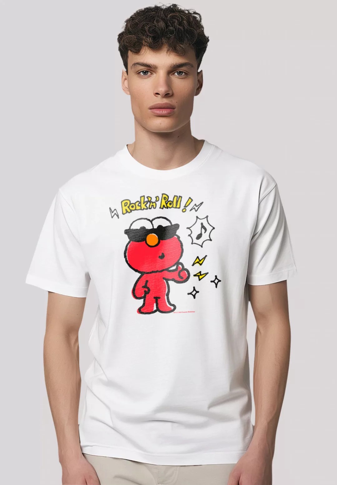 F4NT4STIC T-Shirt "Sesamstraße Elmo´s Rock´n Roll", Premium Qualität günstig online kaufen