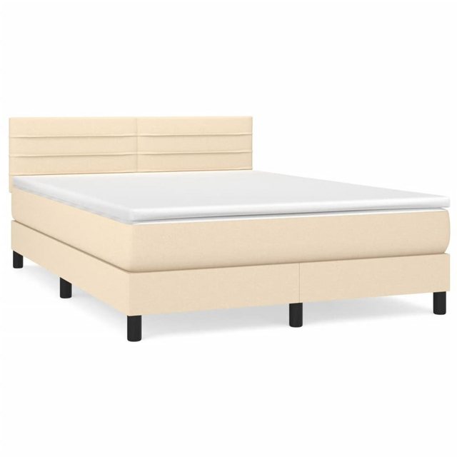 vidaXL Boxspringbett Bett Boxspringbett mit Matratze und LED Stoff (140 x 1 günstig online kaufen