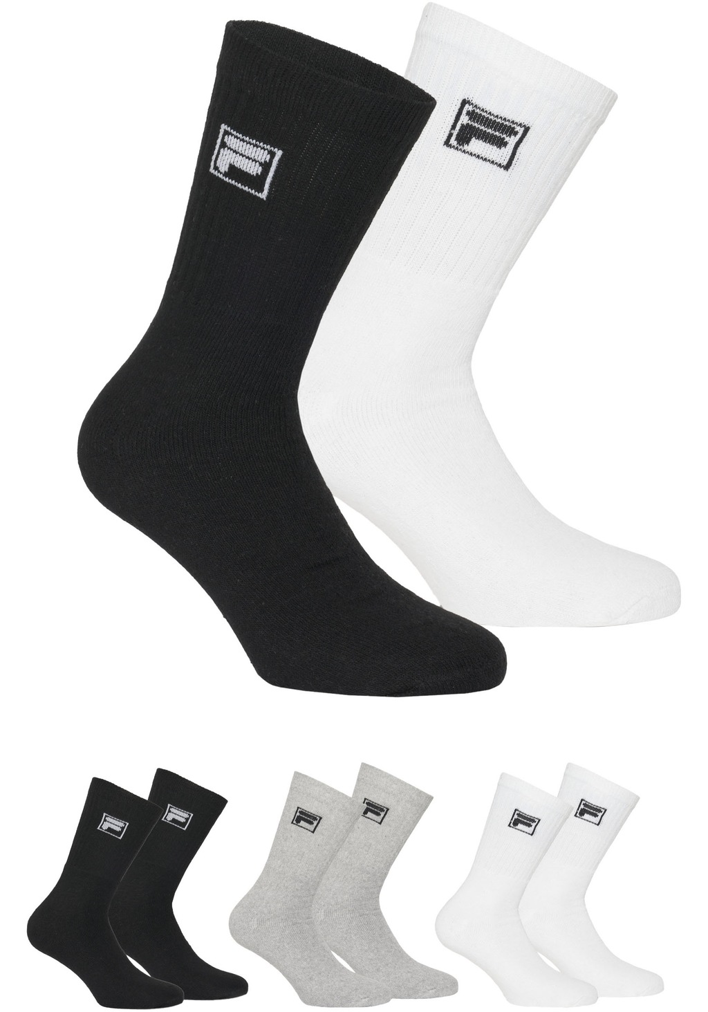 Fila Sportsocken "UNISEX CREW TENNIS FULL TERRY SOCKS", (9 Paar), mit lange günstig online kaufen