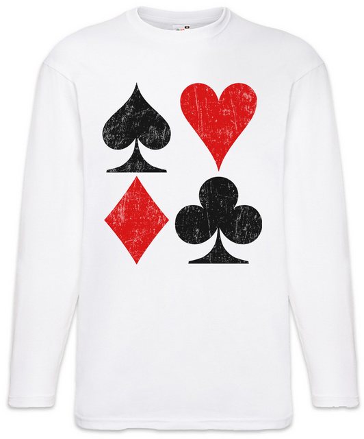 Urban Backwoods Langarmshirt Card Symbols Langarm T-Shirt Ace Spades Poker günstig online kaufen