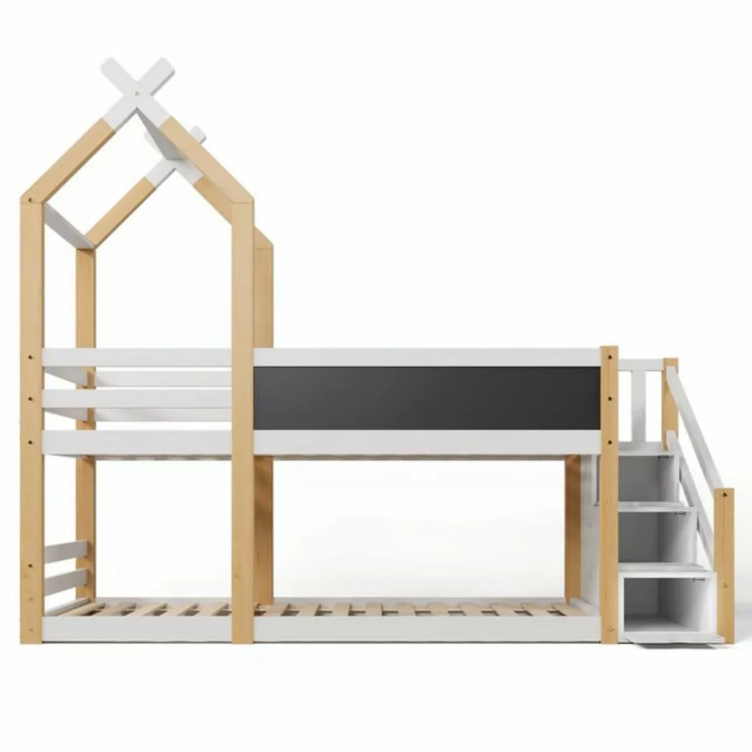 Gotagee Kinderbett Baumhaus Bett 90x200cm Kinderhochbett Hausbett Flaches B günstig online kaufen