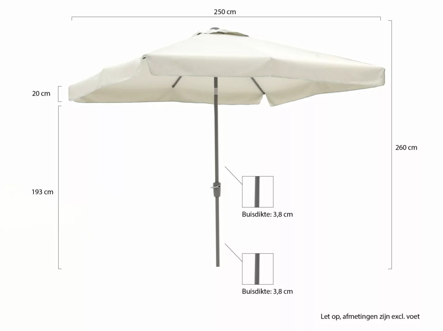 Shadowline Aruba Sonnenschrim 250x250 cm günstig online kaufen