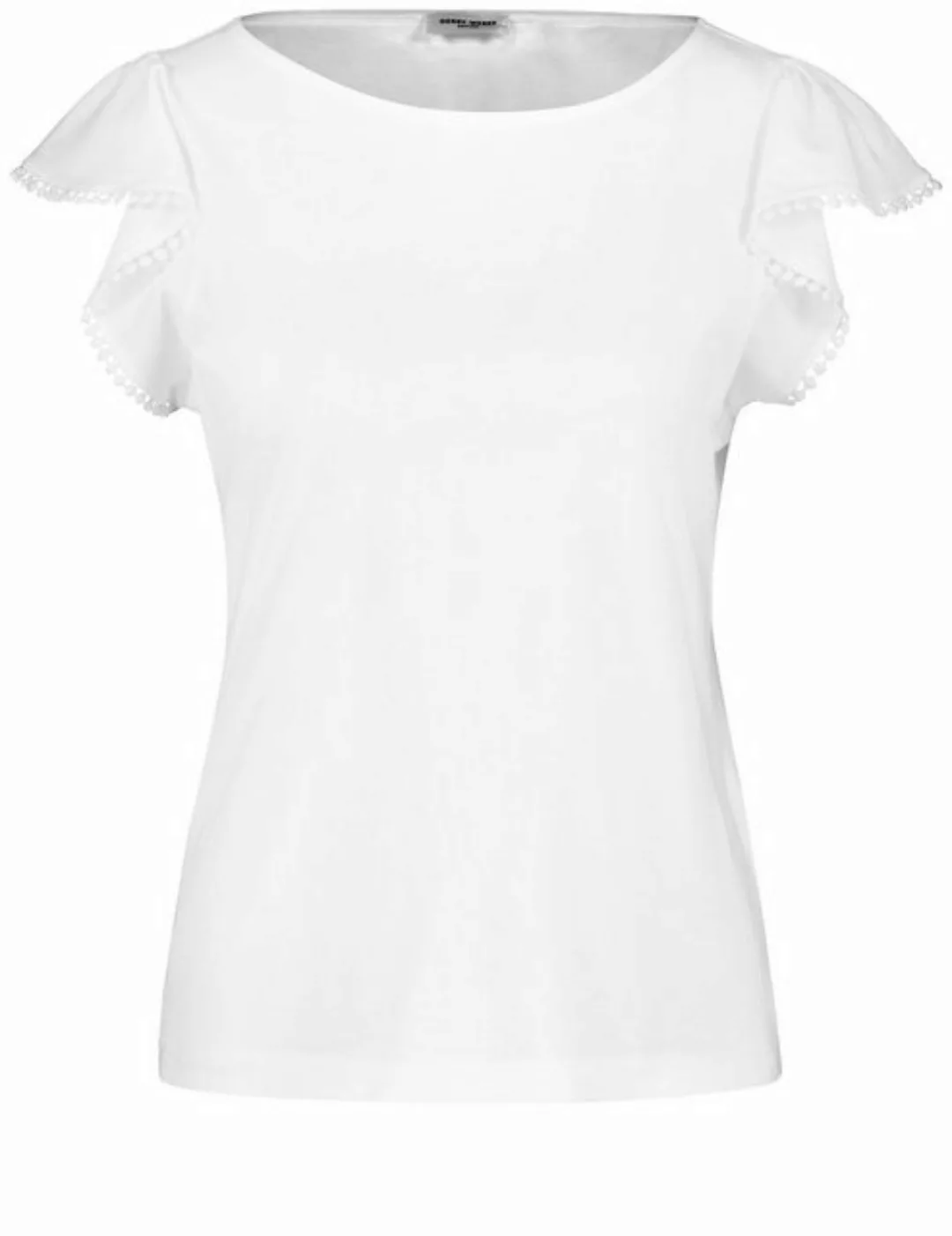 GERRY WEBER Kurzarmshirt T-Shirt mit Ärmelvolant günstig online kaufen