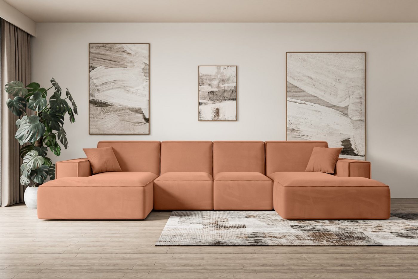 ALTDECOR Wohnlandschaft SIERRA-U, Sofa Praktische Bequeme Funktionsecke Cou günstig online kaufen