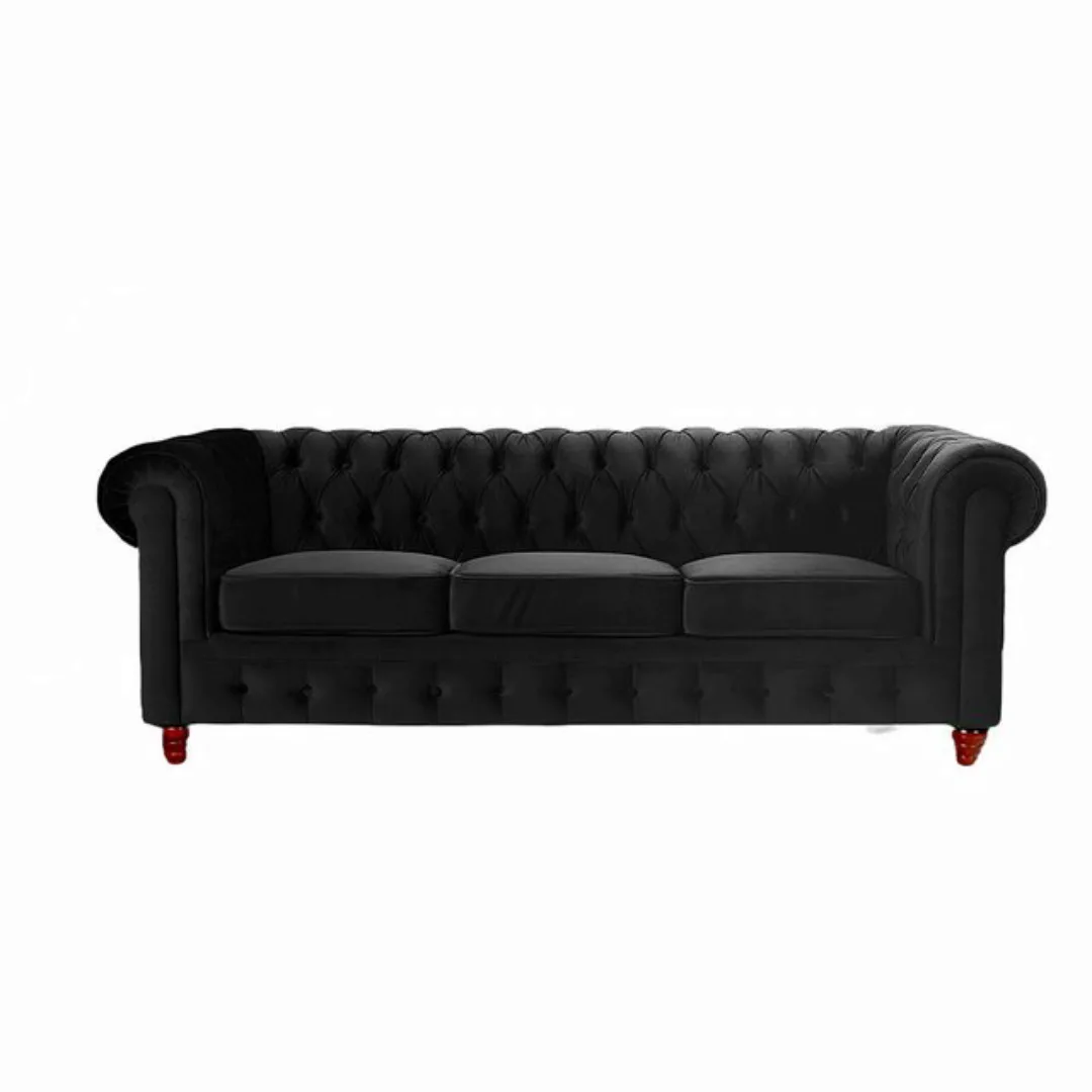 Xlmoebel Sofa Hochwertiges Chesterfield Design Luxussofa mit Lederoptik, He günstig online kaufen