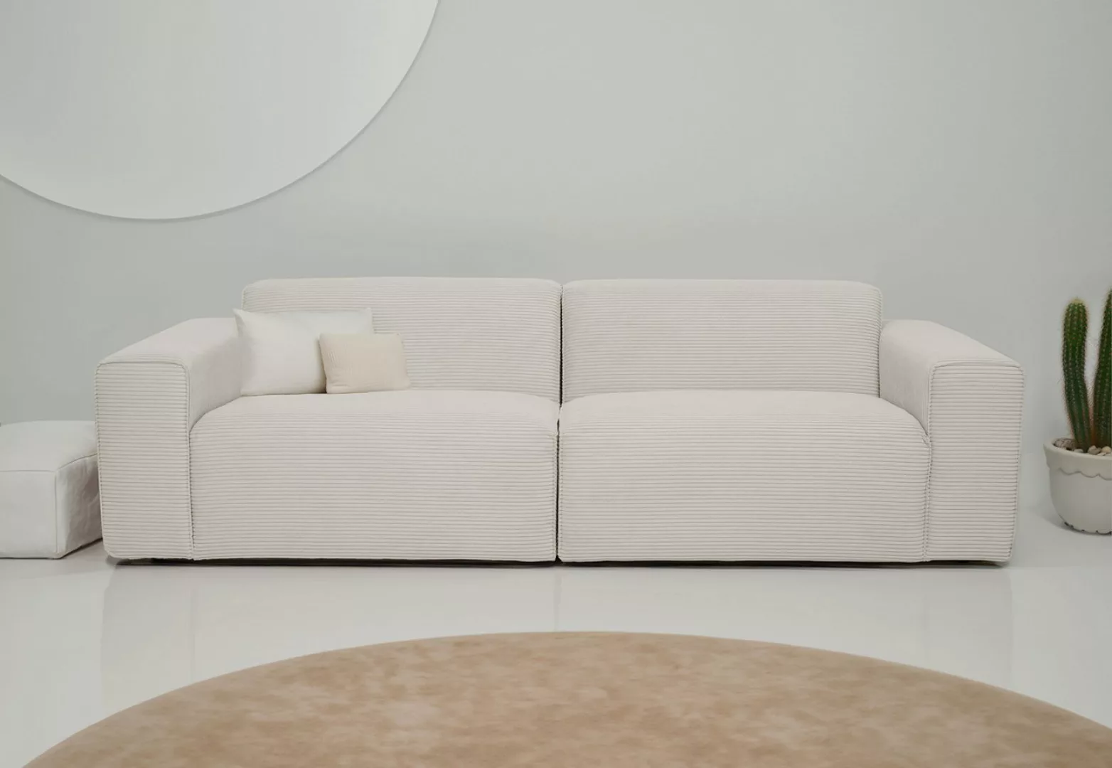 INOSIGN 3-Sitzer Koa, 228 cm, Modulsofa in Webstoff, Cord, Designsofa in Co günstig online kaufen