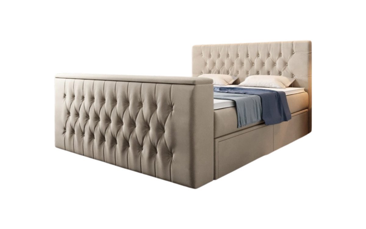 Luxusbetten24 Boxspringbett Vulnero, mit TV Lift günstig online kaufen