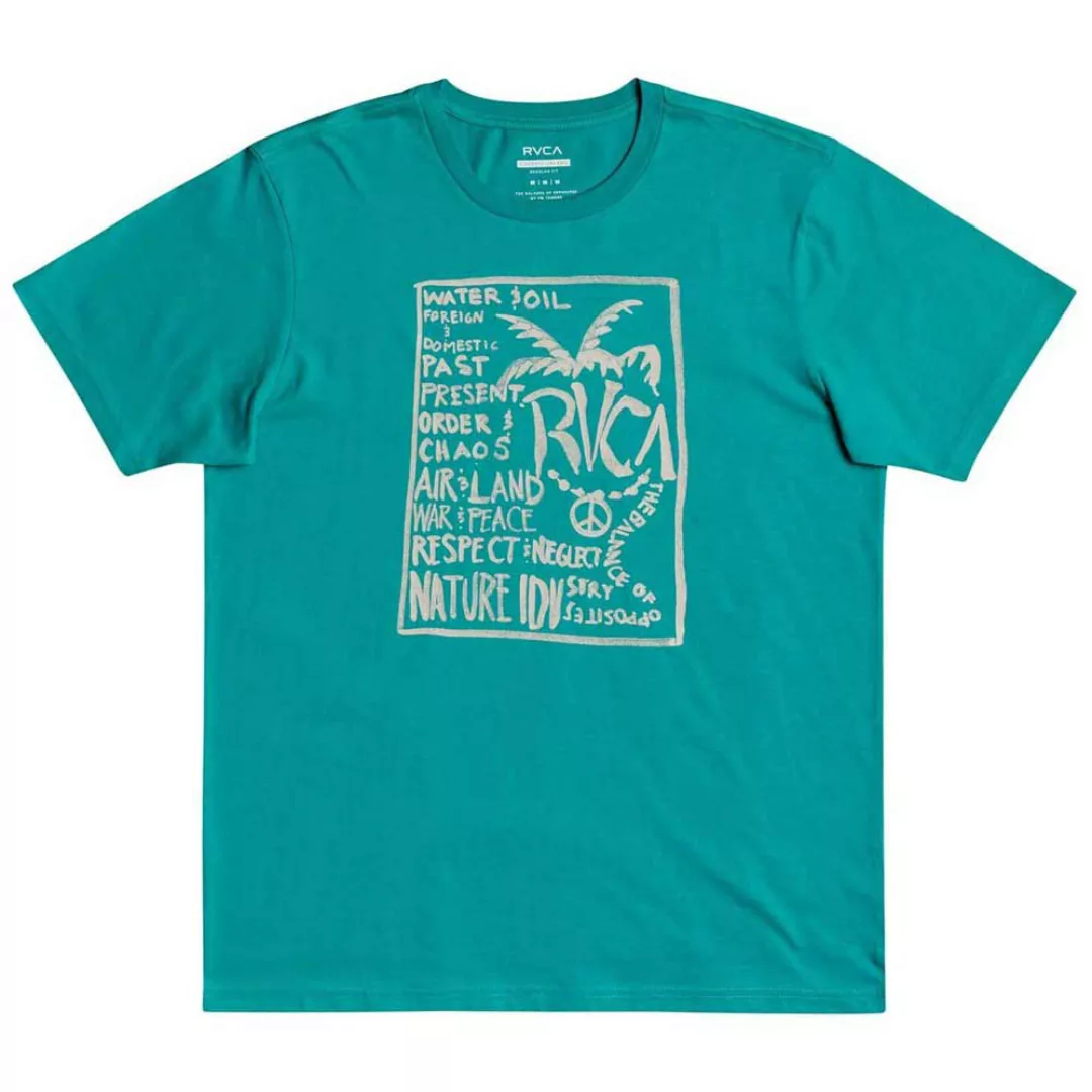 Rvca Vibes Kurzärmeliges T-shirt L Turquoise günstig online kaufen