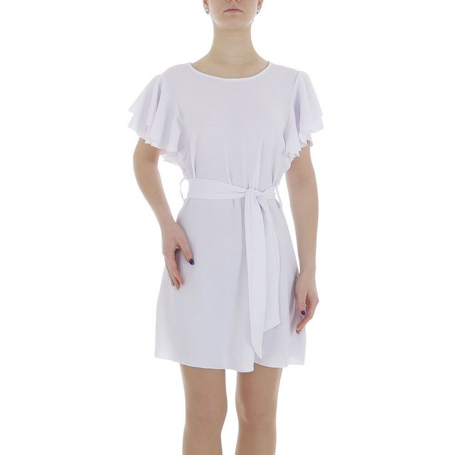 Ital-Design Sommerkleid Damen Freizeit (86164376) Kreppoptik/gesmokt Minikl günstig online kaufen