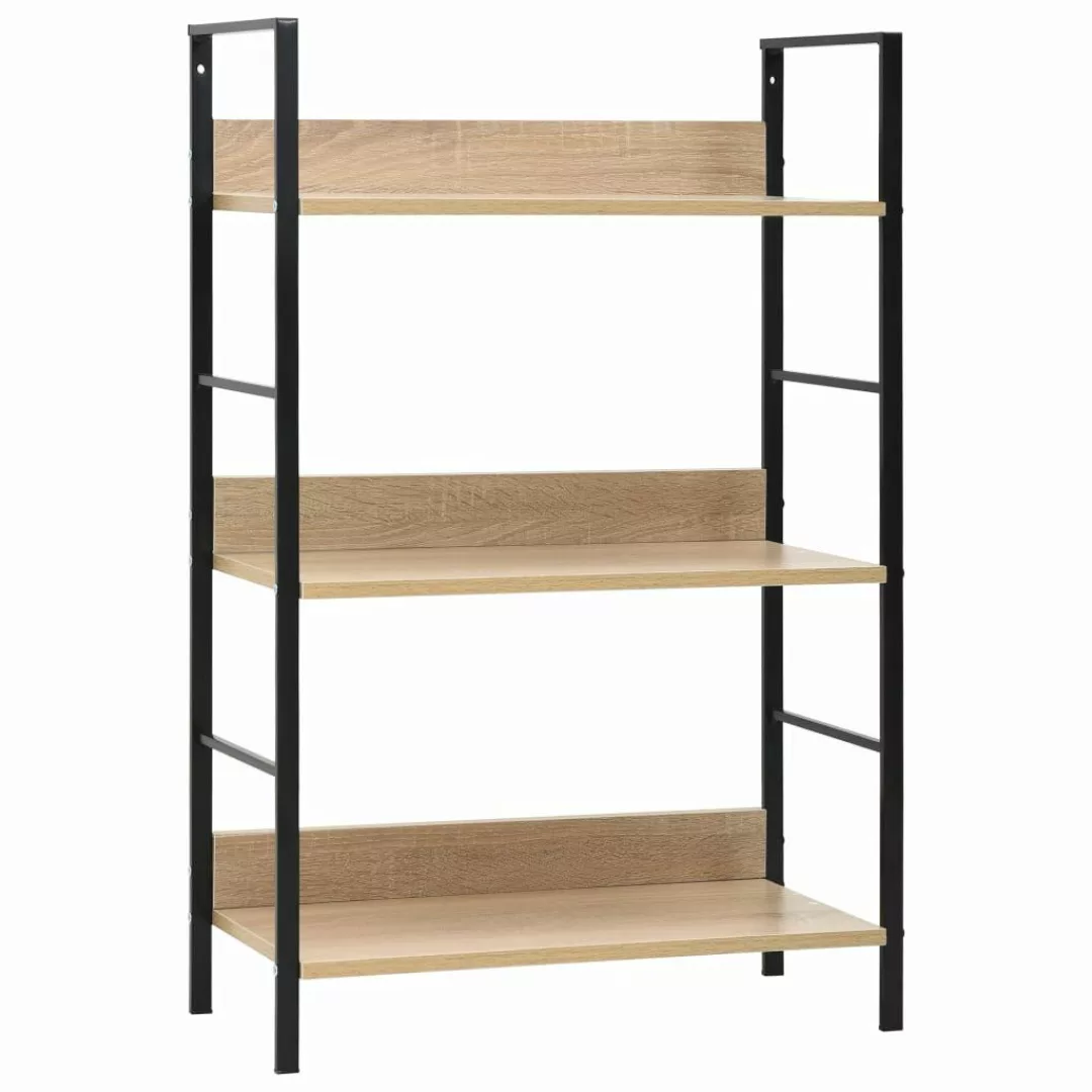 vidaXL Bücherregal Bücherregal 3 Regalböden Eiche günstig online kaufen