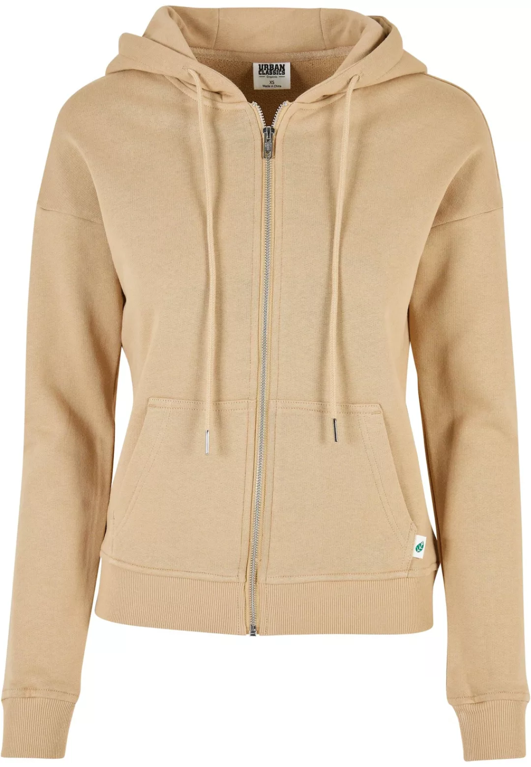 URBAN CLASSICS Sweatjacke "Urban Classics Damen Ladies Organic Terry Zip Ho günstig online kaufen