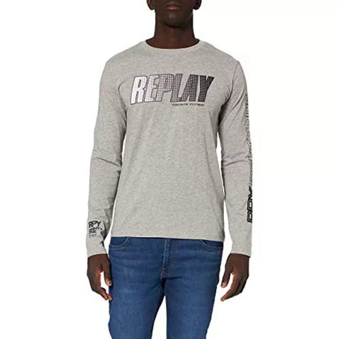 Replay M3492.000.2660 T-shirt XS Grey Melange günstig online kaufen