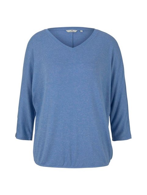 TOM TAILOR T-Shirt Meliertes Shirt mit elastischem Bund günstig online kaufen