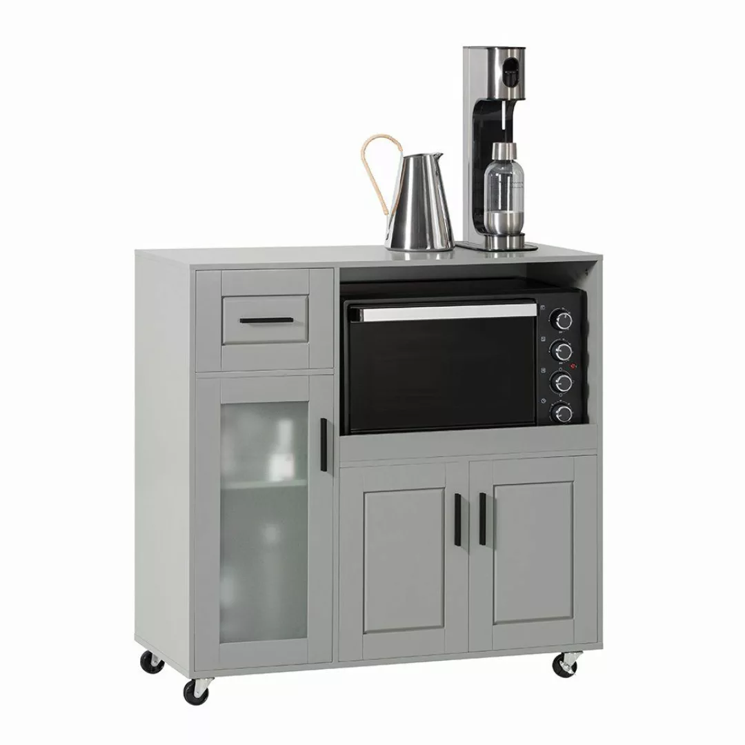 SoBuy Sideboard FSB78, auf Rollen Küchenwagen günstig online kaufen