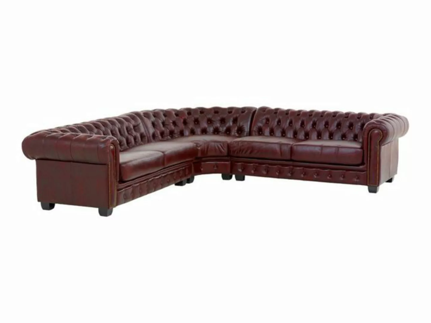 massivum Ecksofa Chesterfield III rot günstig online kaufen