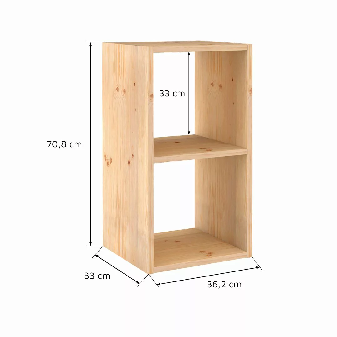 Astigarraga Kit Line Standregal Vollholz-Würfelregal - günstig online kaufen