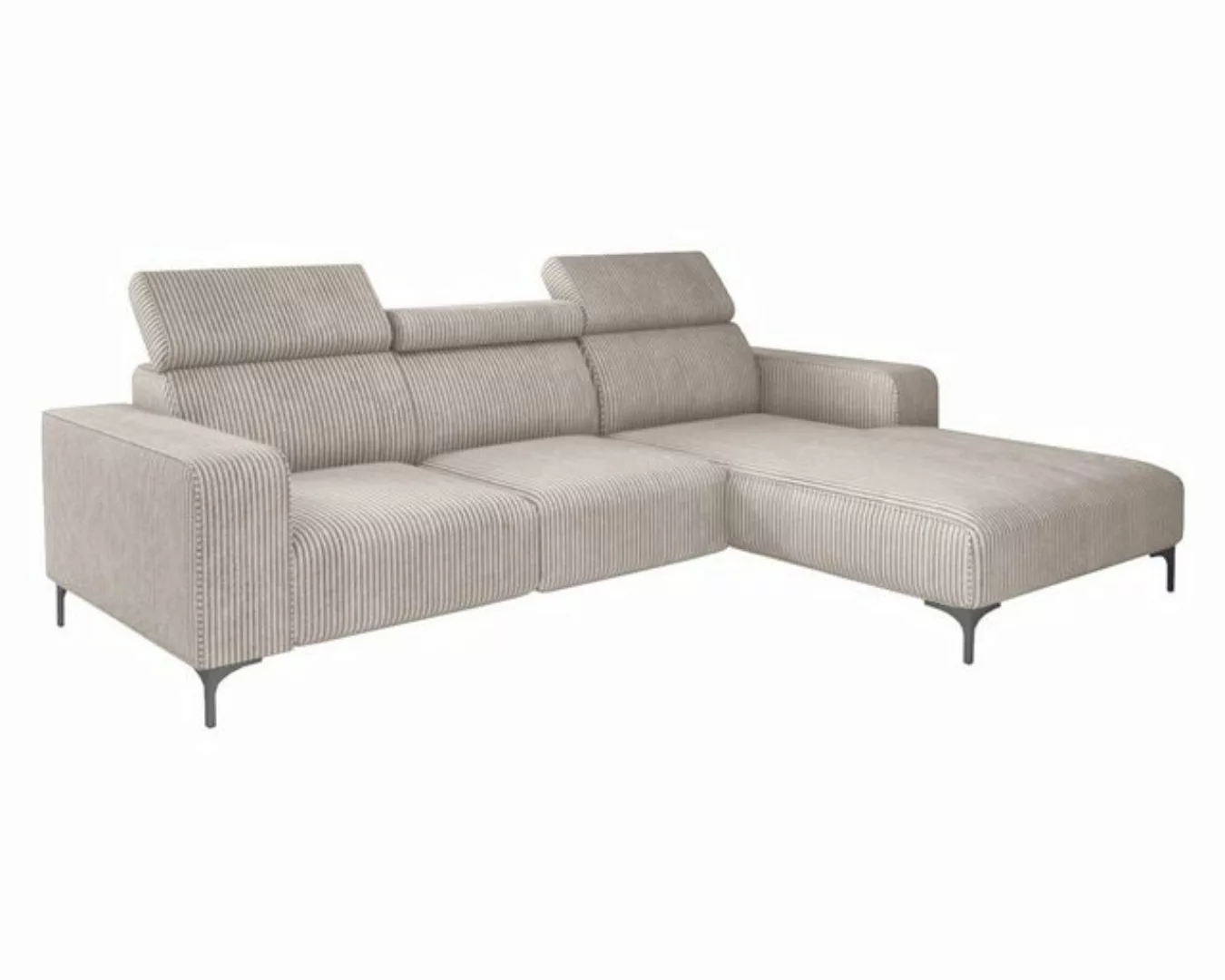 Deine Möbel 24 Wohnlandschaft KER XL hochwertiges elegantes modernes L-Sofa günstig online kaufen