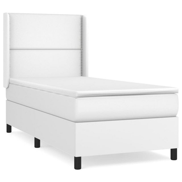 vidaXL Boxspringbett Bett Boxspringbett Kunstleder komplett mit Matratze & günstig online kaufen