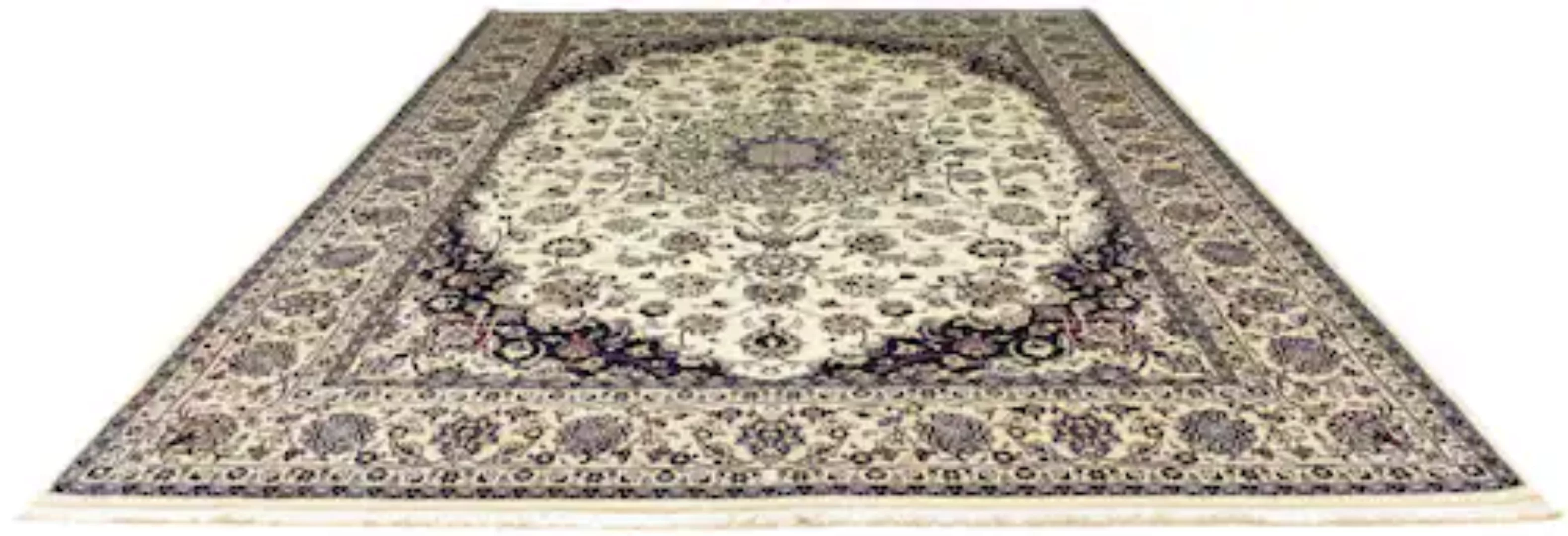 morgenland Wollteppich »Maschad Medaillon Beige 350 x 251 cm«, rechteckig günstig online kaufen