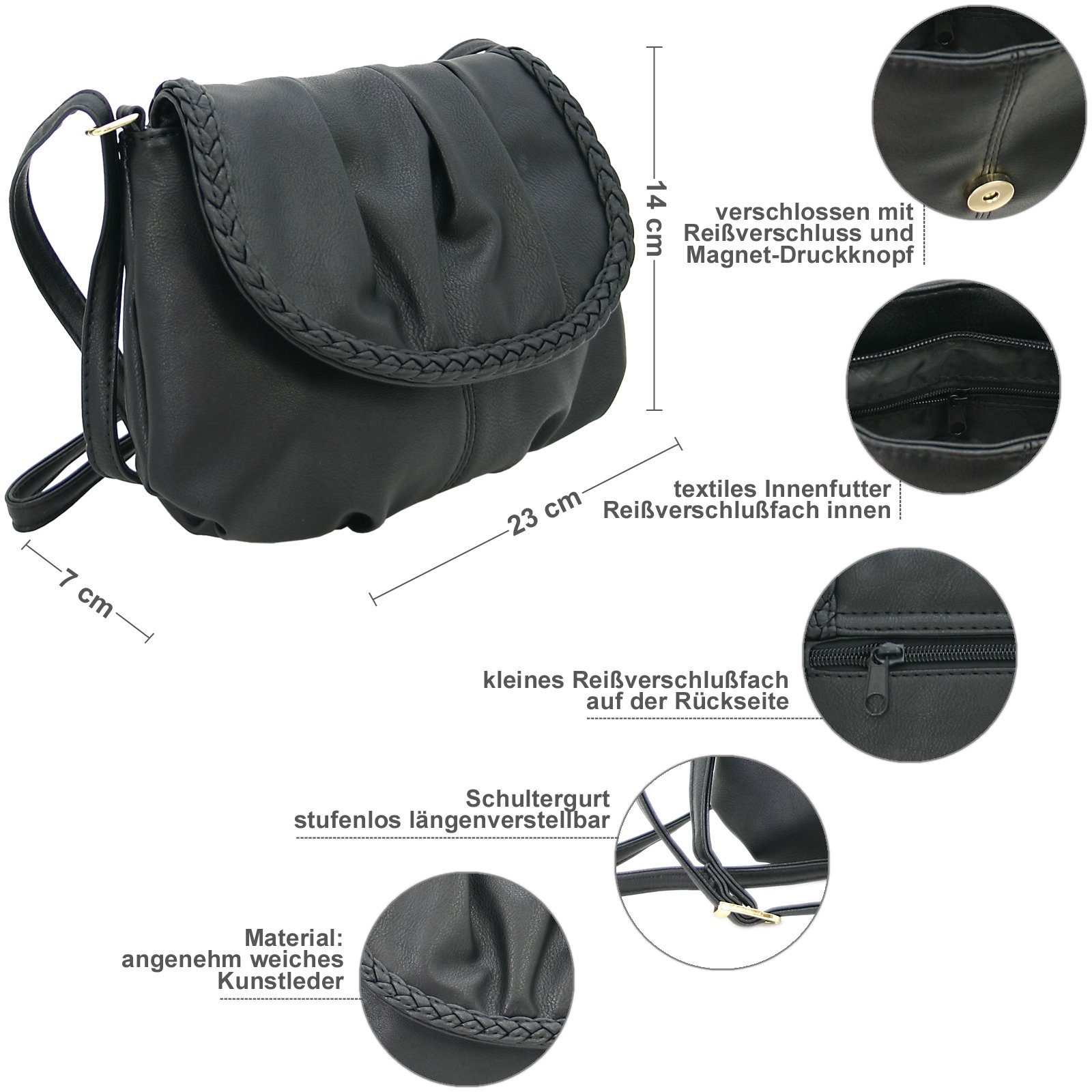 J JONES JENNIFER JONES Schultertasche Kleine günstig online kaufen