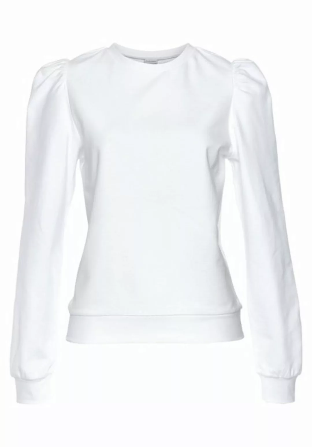 LASCANA Sweatshirt mit Ruffärmeln günstig online kaufen