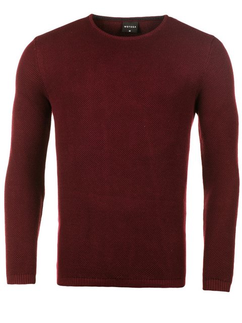 WOTEGA Strickfleece-Pullover Structured Crew Neck Sweater Pete günstig online kaufen