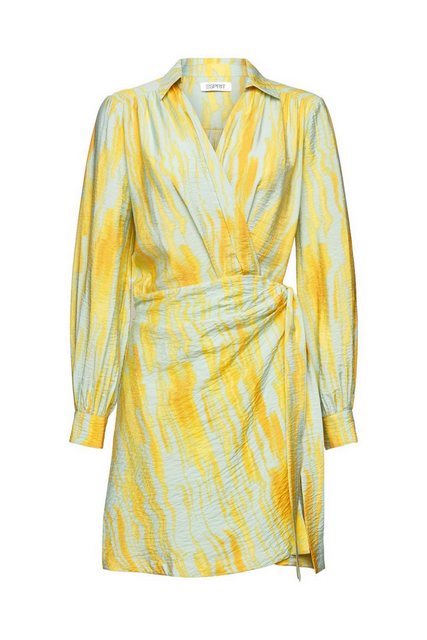 Esprit Sommerkleid wrap blous dres, CITRUS GREEN günstig online kaufen