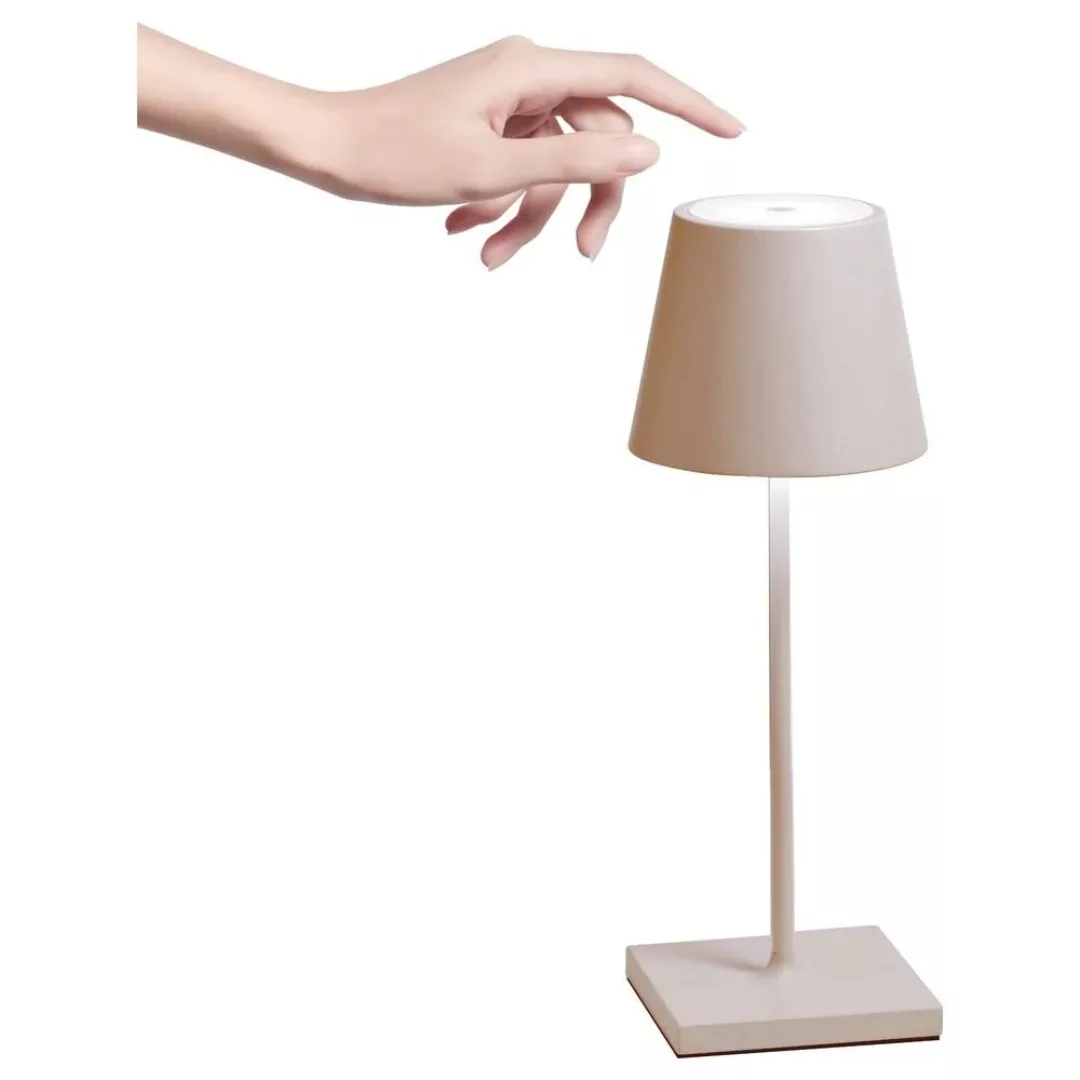 Zafferano Poldina mini Akku-Tischlampe IP65 sand günstig online kaufen