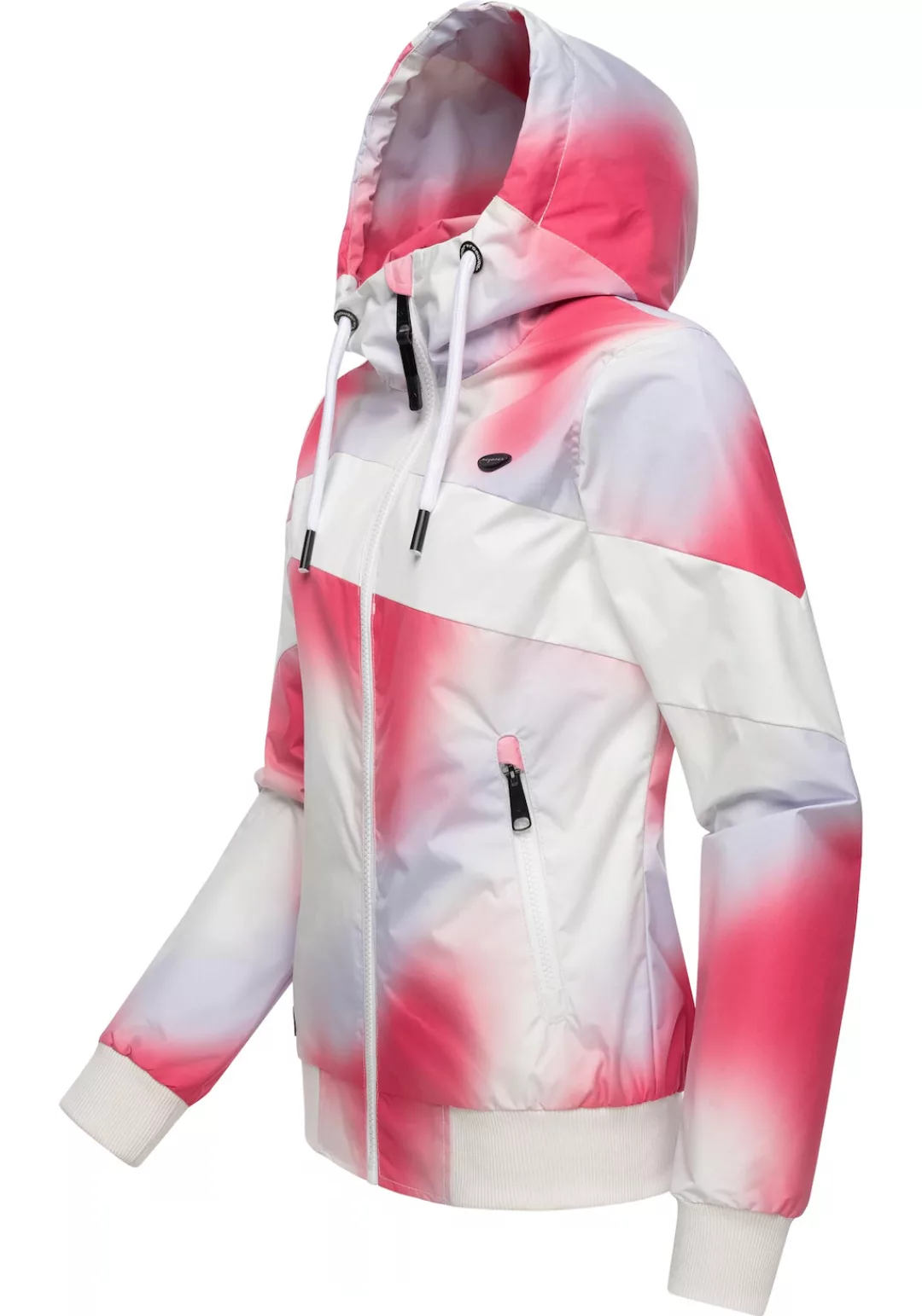 Ragwear Funktionsjacke "Nuggie Block Ombre Intl.", mit Kapuze, Übergangsjac günstig online kaufen