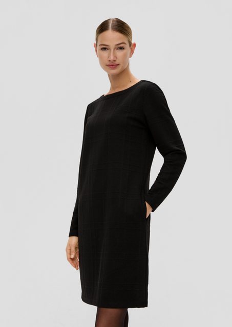 s.Oliver Minikleid Jacquard-Kleid mit Viskose günstig online kaufen