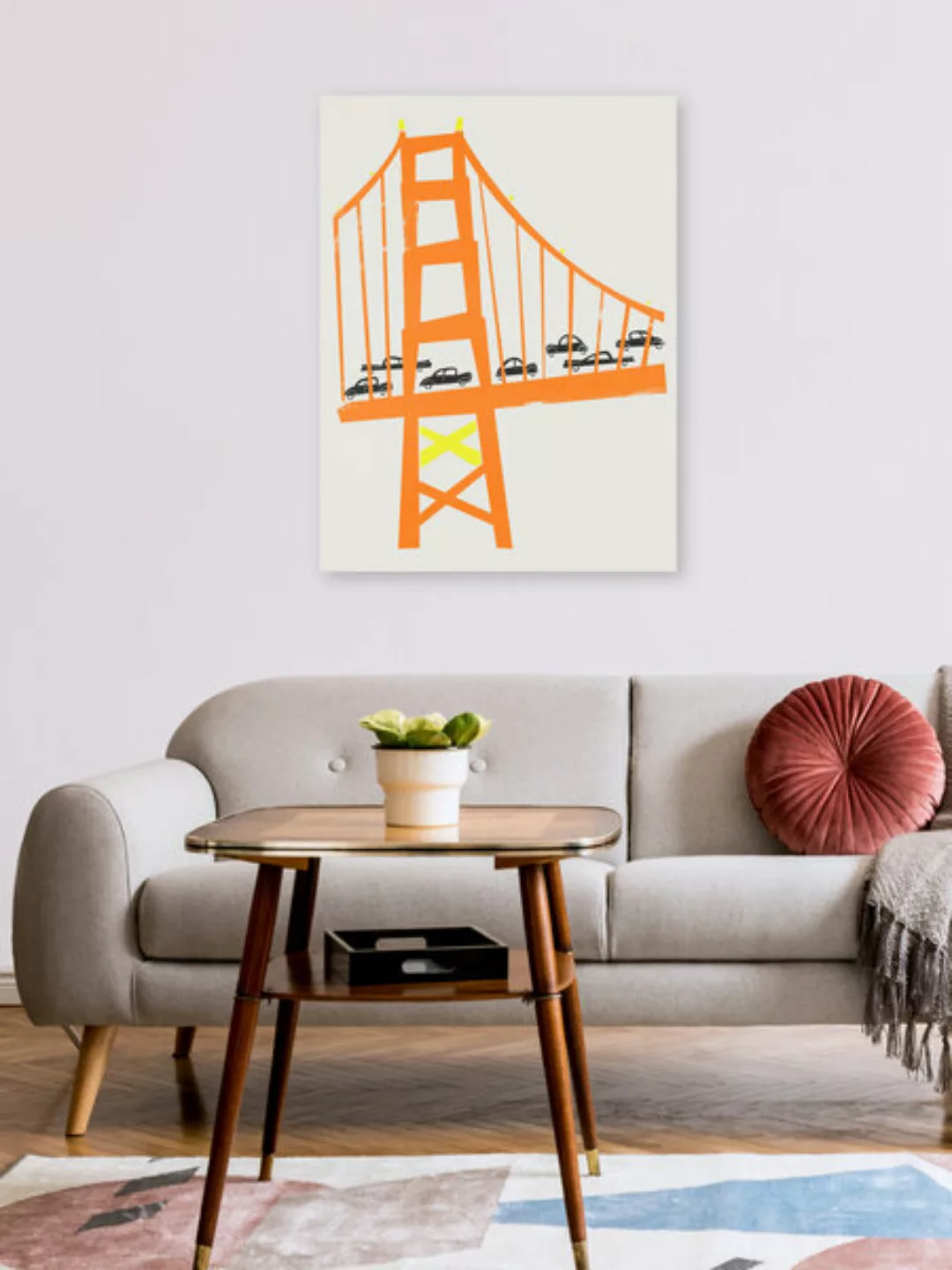 Poster / Leinwandbild - Golden Gate Bridge günstig online kaufen