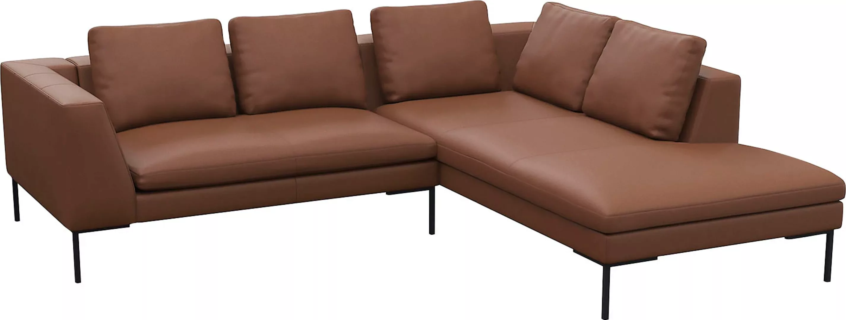 FLEXLUX Ecksofa »Loano, superbequemer Sitzkomfort durch Kaltschaum im Sitz, günstig online kaufen