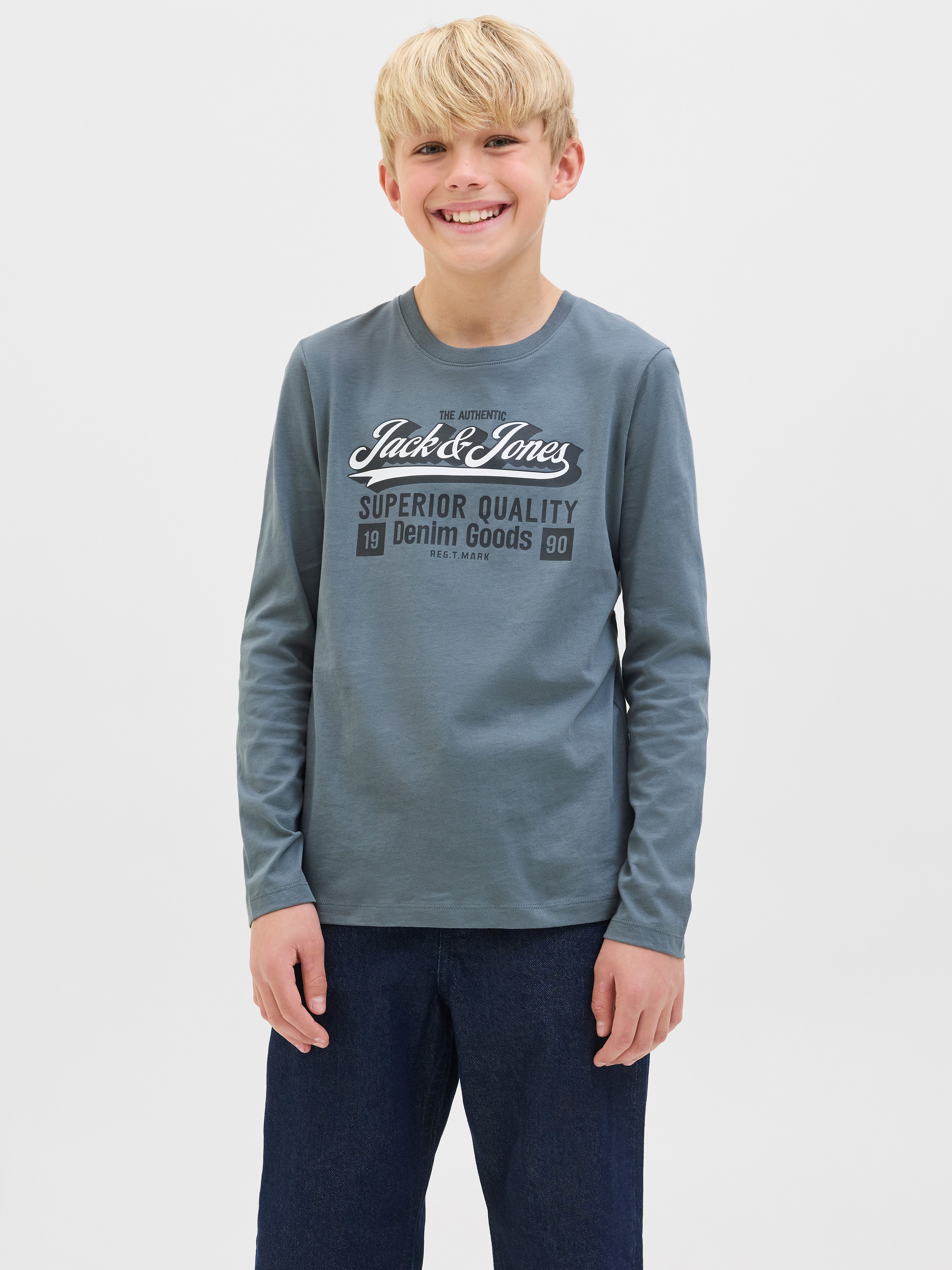 Jack & Jones Junior Langarmshirt JJELOGO günstig online kaufen
