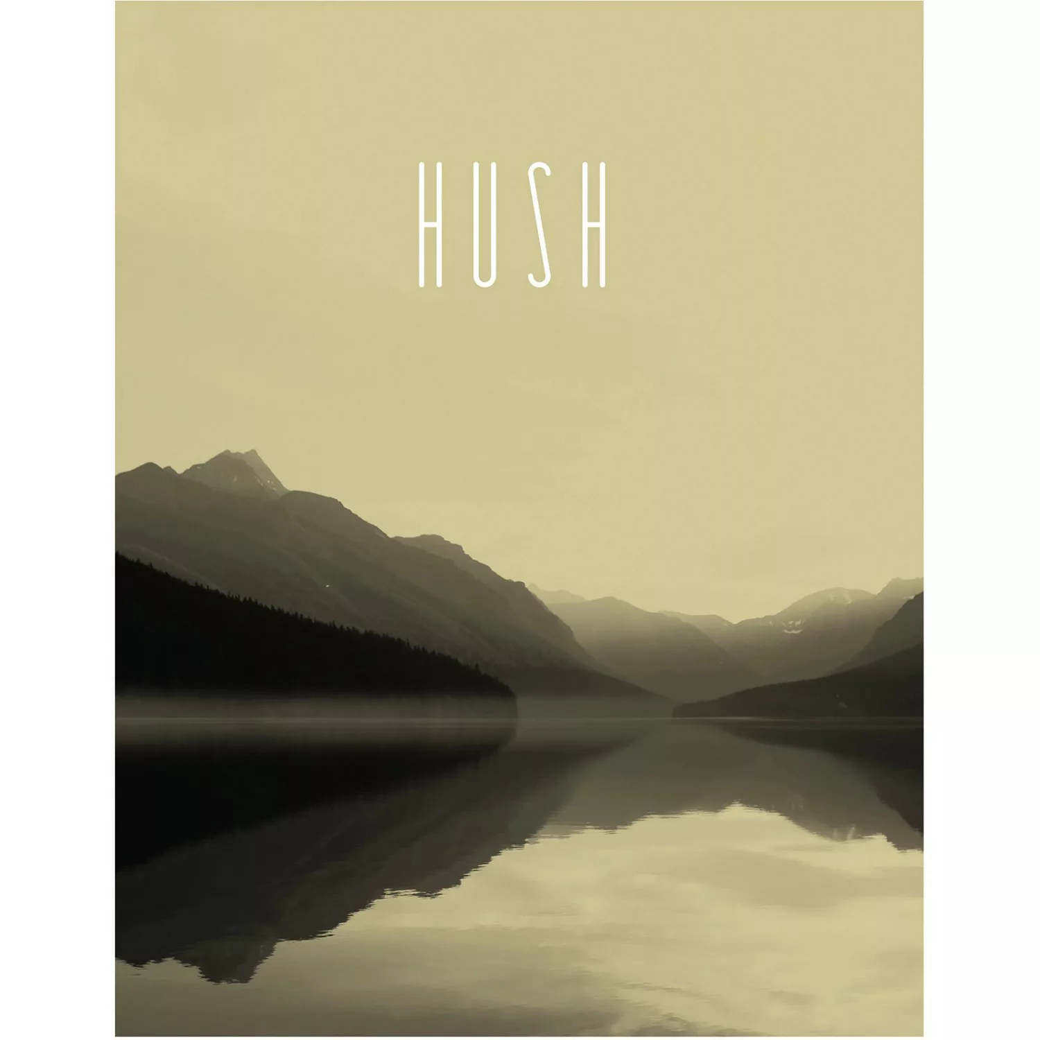 Komar Poster "Word Lake Hush Sand", Natur, (1 St.), Kinderzimmer, Schlafzim günstig online kaufen