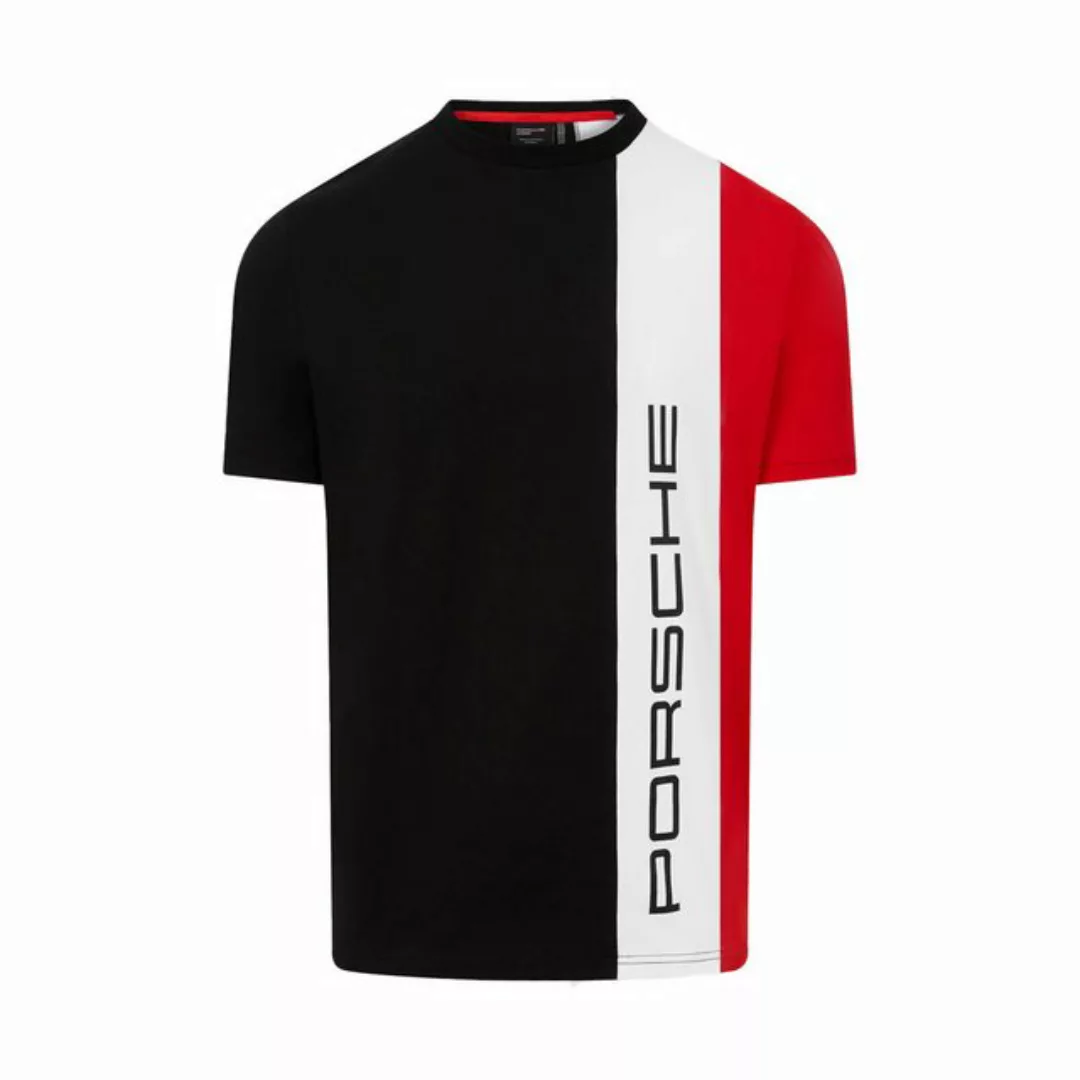Porsche Motorsport T-Shirt "Streifenmuster" Baumwolle, mit Schriftzug vorne günstig online kaufen