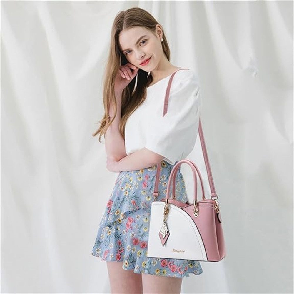 RWEUOQ Henkeltasche Handtasche mit Quasten, Patchwork-Farbe, günstig online kaufen